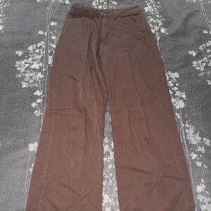 Garage Brown Wide Leg Jeans Size 00